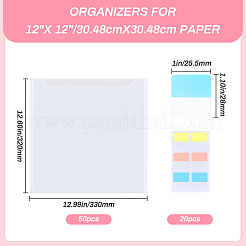 Пластиковые карманы для хранения канцелярских принадлежностей AJEW-GF0009-32