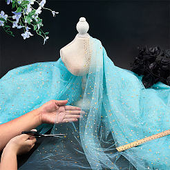 10 ярд полиамидной сетчатой фоновой ткани&nbsp;DIY-FG0008-72B