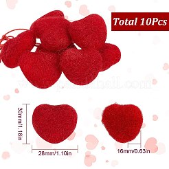 10 шт. кабошоны из шерстяного фетра&nbsp;AJEW-SC0001-48