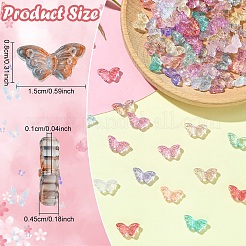 100 шт. Прозрачные стеклянные бусины&nbsp;GLAA-YW0005-09