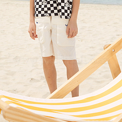 Стул в полоску с узором из ткани Оксфорд AJEW-WH0348-853C