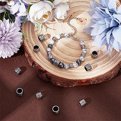 10 шт. бусины-разделители из нержавеющей стали 304 в тибетском стиле STAS-UN0045-73