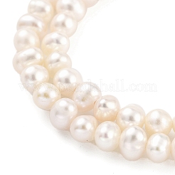 Нити из натурального культивированного пресноводного жемчуга PEAR-C003-07E