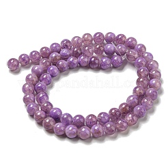 Окрашенные природные белый нефрит бисер пряди G-F764-01B