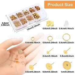 Наборы для самостоятельного изготовления железных сережек-гвоздиков&nbsp;DIY-YW0010-57