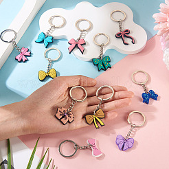 13 шт. 13 стиля пластиковых брелоков-бантов из ПВХ&nbsp;KEYC-TA0001-55