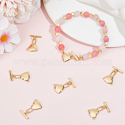 10 комплект латунных застежек-тоглов KK-BBC0015-82