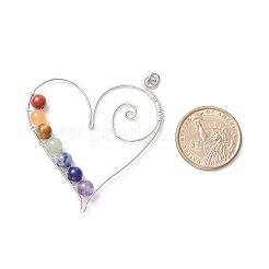 Большие подвески из бисера из натурального драгоценного камня PALLOY-JF01592