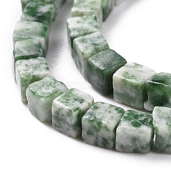 Натуральные зеленые пятна яшмовых нитей G-F631-K18