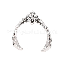 Открытые манжеты из сплава дракона для женщин и мужчин RJEW-A045-02AS