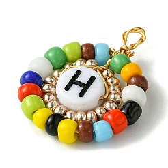 26 шт. подвески из акрилового стекла с бусинами&nbsp;PALLOY-MZ00303