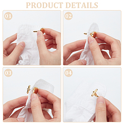 4 шт. 2-х цветная пуговица из нержавеющей стали для манжет STAS-WR0001-03