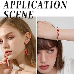 100 шт. Подвески из сплава с эмалью&nbsp;ENAM-SC0004-88