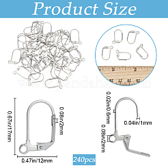 Фурнитура для сережек-гвоздиков из нержавеющей стали 304 STAS-SP0001-04B