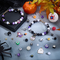Наборы для изготовления браслетов своими руками на тему хэллоуина DIY-WH0750-047