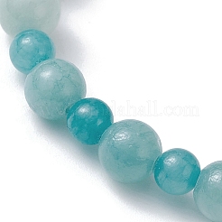 Эластичный браслет из бисера из смеси натуральных драгоценных камней BJEW-JB09979