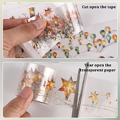 8 рулон 8-х цветных самоклеящихся бумажных декоративных наклеек для животных&nbsp;DIY-CP0012-91