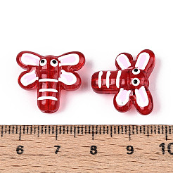 Эмалевые бусины ручной работы в технике лэмпворк&nbsp;LAMP-T023-26E