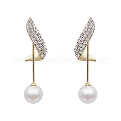 Серьги-гвоздики из сплава с кристаллами и стразами FS-WG37841-01