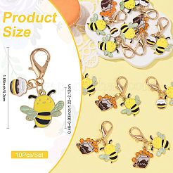 10шт 2 стиля подвеска из сплава эмали украшения&nbsp;HJEW-FS00090