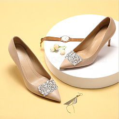 1 пара украшений для обуви из сплава и страз FIND-AN0001-11B