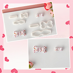 4 набор 4-х видов пластиковых глиняных прессованных форм AJEW-SC0004-09D