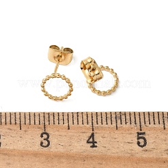 Серьги-гвоздики из нержавеющей стали 304 для женщин EJEW-Z092-01G-03