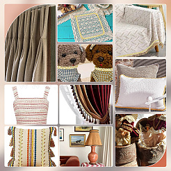 3-слойная плетеная отделка из полиэстера OCOR-WH0086-37A