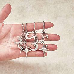 Брелок из сплава звезд и луны KEYC-SW00014-04