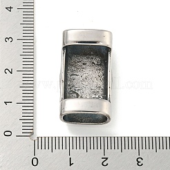 Тибетский стиль 304 нержавеющая сталь скользящие подвески/слайдерные бусины STAS-L274-005AS-01