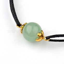 Драгоценный камень регулируемая ссылка браслеты BJEW-JB01554-02