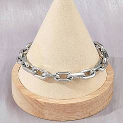 Браслеты-цепочки из нержавеющей стали 304 для женщин и мужчин BJEW-Z143-19P