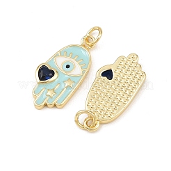 Кулоны с фианитами из латуни&nbsp;KK-L251-32G