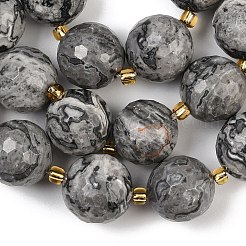 Натуральная карта каменные бусы пряди G-C249-A05-16mm