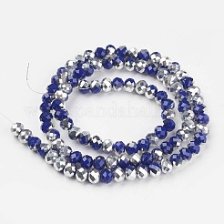 Гальванические непрозрачные стеклянные бусины&nbsp;LS-EGLA-A034-P6mm-M14