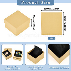 Прямоугольные бумажные подарочные коробки для ювелирных изделий&nbsp;CON-TAC0010-91G