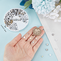 450 шт. 6 вида непрозрачных стеклянных бусин SEED-CN0001-24