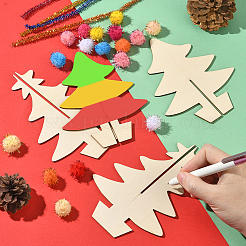 1 мешок незаконченных деревянных елок&nbsp;WOOD-SP0001-73