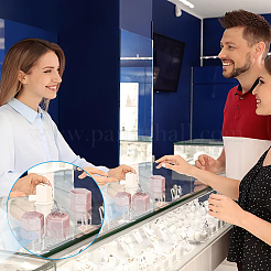 Шестиугольные бархатные коробки для колец с 3 слотом AJEW-WH0471-26B