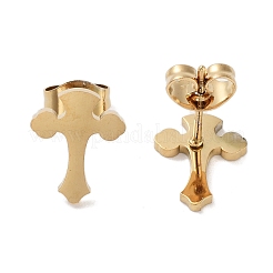 Серьги-гвоздики из нержавеющей стали 304 с вакуумным покрытием PVD для женщин&nbsp;EJEW-A048-47A-G