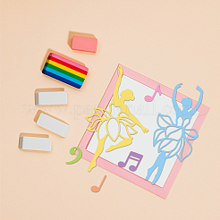 Углеродистая сталь разрезает трафареты DIY-WH0309-1682