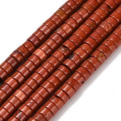 Натуральные красные яшмы бусы пряди G-Z110-A35-2x4mm