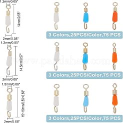 225шт 9-х стильный латунный рыболовный роликовый подшипник-соединитель&nbsp;FIND-FH0003-27