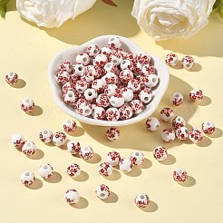 Famille розовые фарфоровые бусы&nbsp;PORC-M531-2