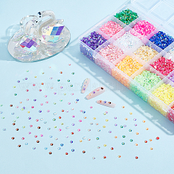 21600 шт. 18-х цветные полукруглые непрозрачные смоляные кабошоны MRMJ-GO0001-10B