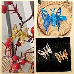 12 шт. 12-х цветные заколки для волос из сплава кожи аллигатора для женщин&nbsp;OHAR-SP0001-07