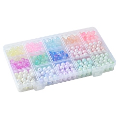 Прозрачные и двухцветные непрозрачные акриловые бусины&nbsp;SACR-FS0001-24