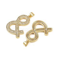 Латунные микро проложить кубического циркония подвески&nbsp;KK-S526-21G-C