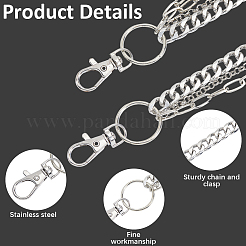 Хеллоуин тема сплава многослойные цепные ремни для брюк AJEW-WH20018-132