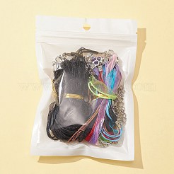 Изготовление ожерелья из 20-х нитей вощеного шнура 2шт. DIY-FS0003-93